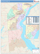 New Castle County, DE Digital Map Color Cast Style